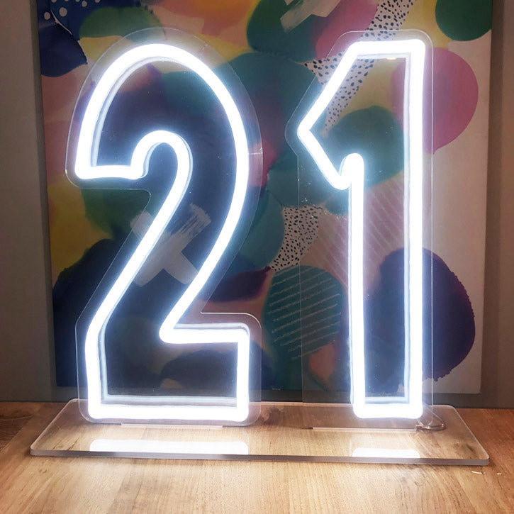 Buy this LED neon light sign to brighten up a 21st birthday party