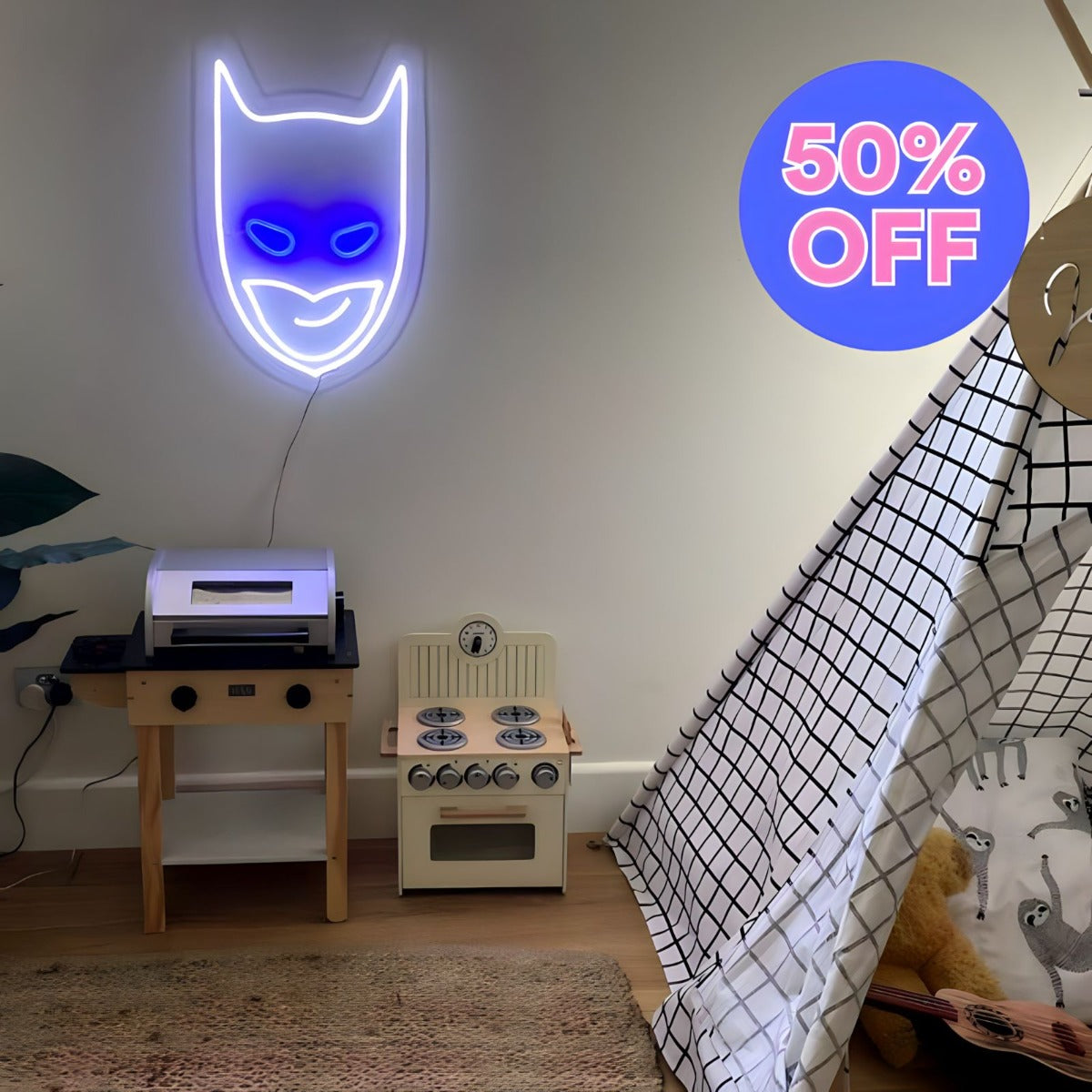 50% OFF Batman Wall Art by Custom Neon