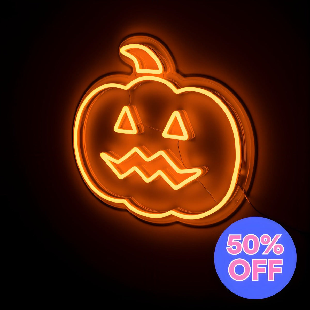 Spooky Light Up Jack O Lantern