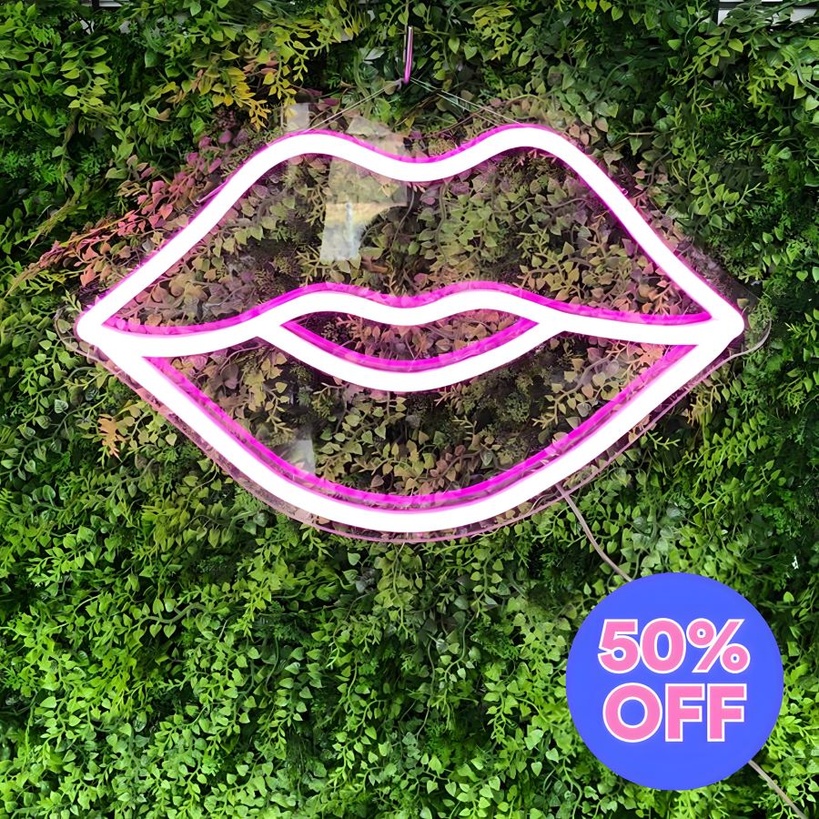50% OFF Custom Neon Lips Sign