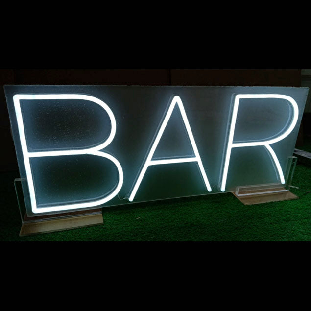 LED Bar Sign with Stand - photo from CustomNeon.com