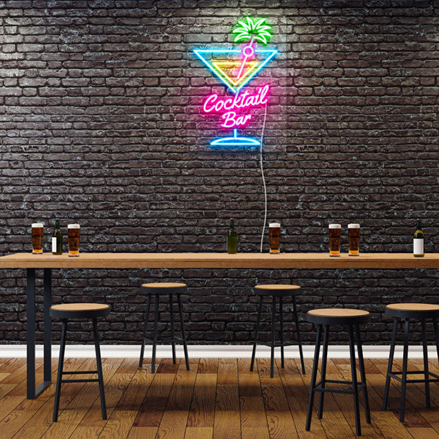 Cocktail Glass Neon Light: pre-designed LED neon art from Custom Neon®