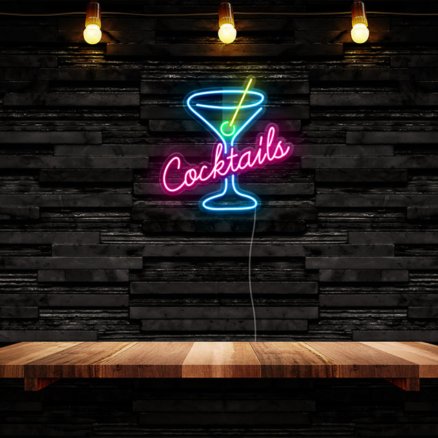 LED Neon Cocktails Sign