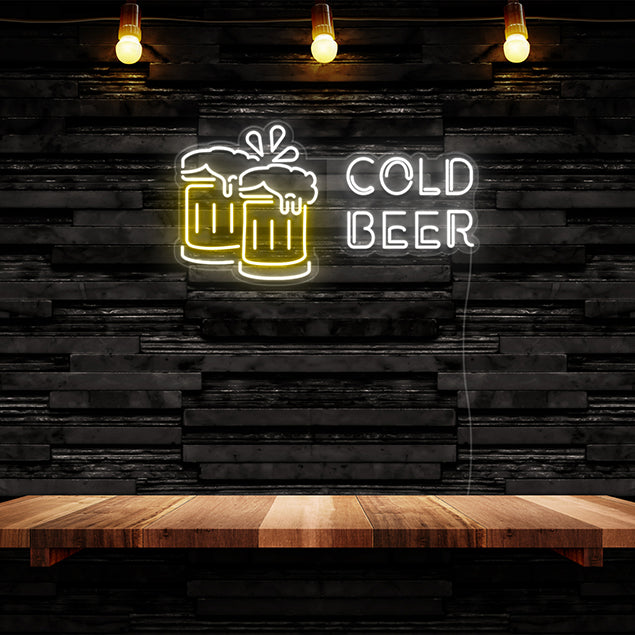Cold Beer Neon Sign