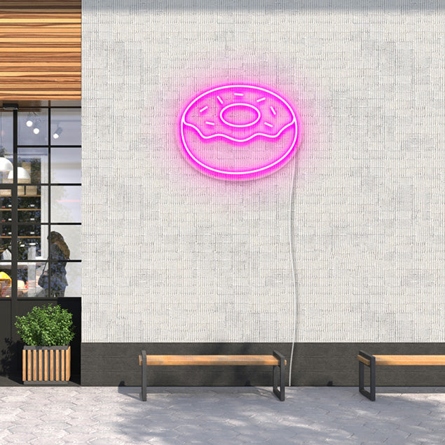 Donut with Sprinkles Wall Light: pre-designed LED neon art from Custom Neon®