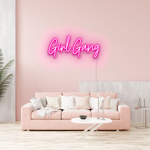 Girl Gang Faux Neon Sign by by CUSTOM NEON®