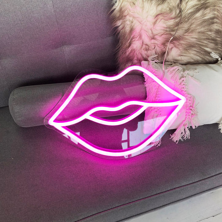 PUCKER UP is a cool LED neon light - photo CustomNeon.com