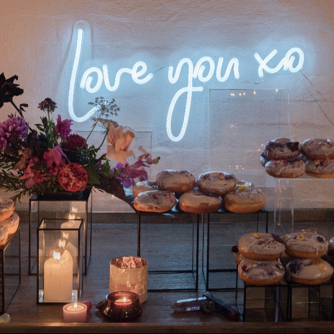 Love You XO LED neon light perfect for weddings