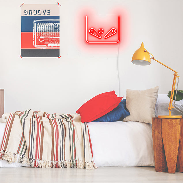 Pinball Machine Neon Sign pre-designed light-up wall art from Custom Neon®