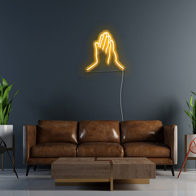 Praying Hands Silhouette
pre-designed light-up wall art from Custom Neon®