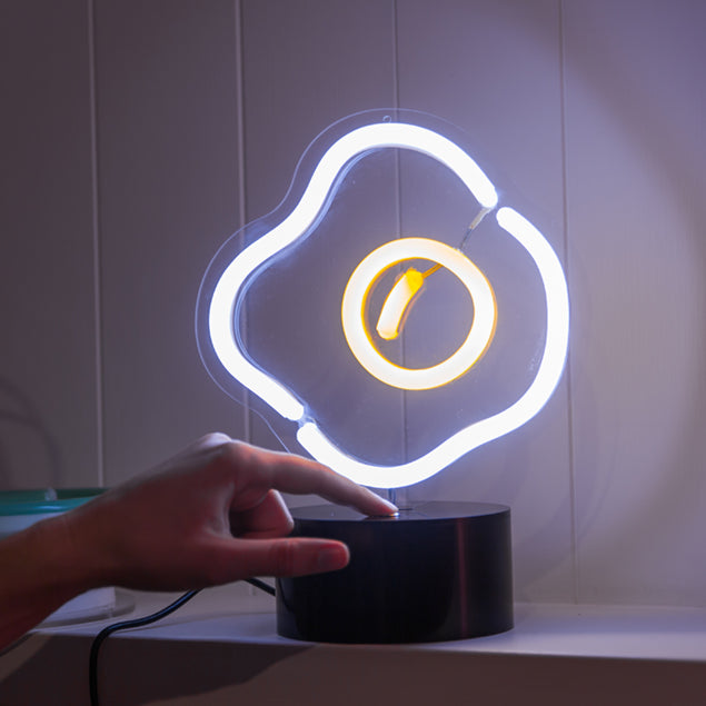 Sunny Side Up Egg Neon Desk Light from Custom Neon