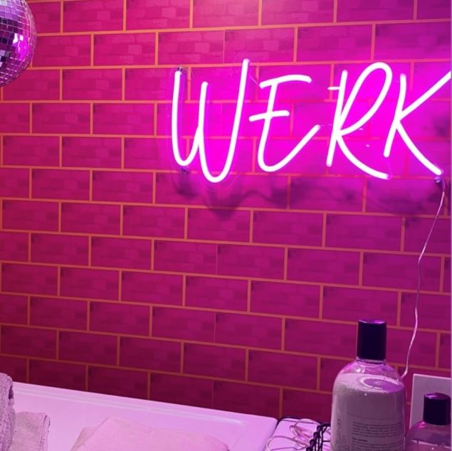 WERK CUSTOM NEON® pink sign @brownstoneboys