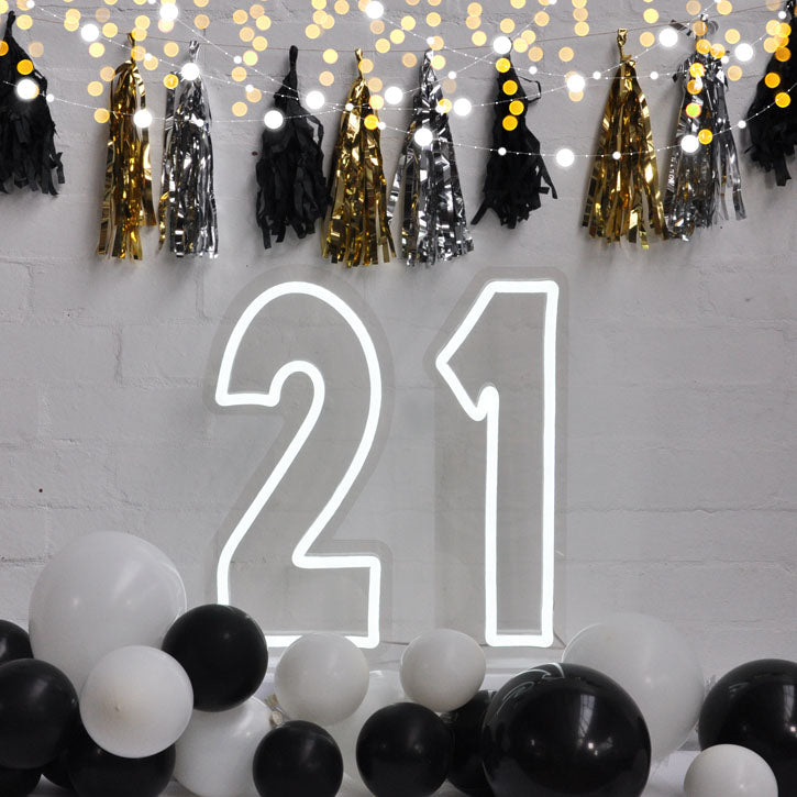 Neon Light for 21st Birthday Party / Anniversary - photo CustomNeon.com