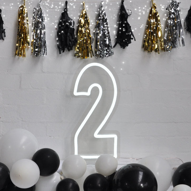 LED Neon Light for 2nd Birthday Party / Anniversary - photo from CustomNeon.com