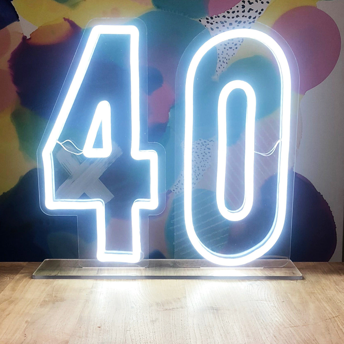 * 40 * LED Neon Number Sign for Birthday Parties