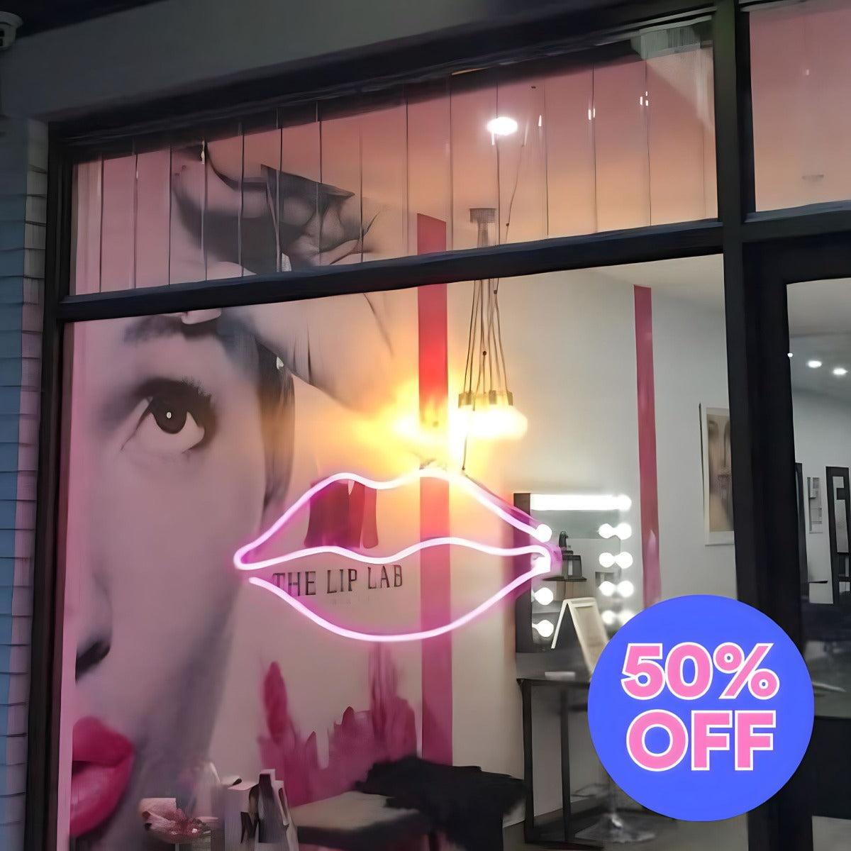 50% OFF Custom Neon® Lips Art