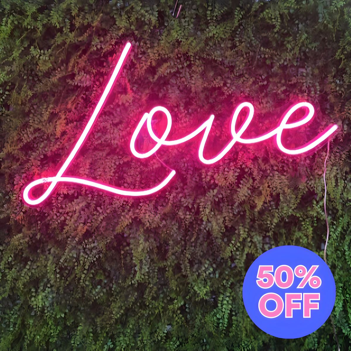 50% OFF Custom Neon Love Sign 