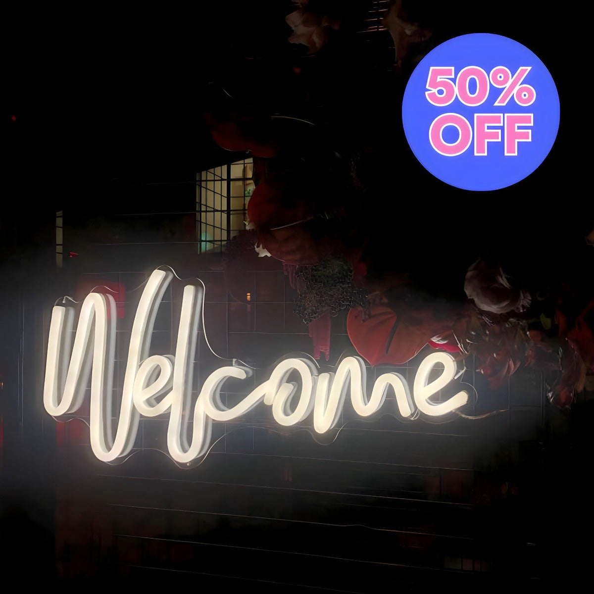 50% OFF Welcome Custom Neon Sign