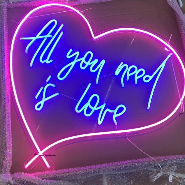 All you need is Love Heart Sign