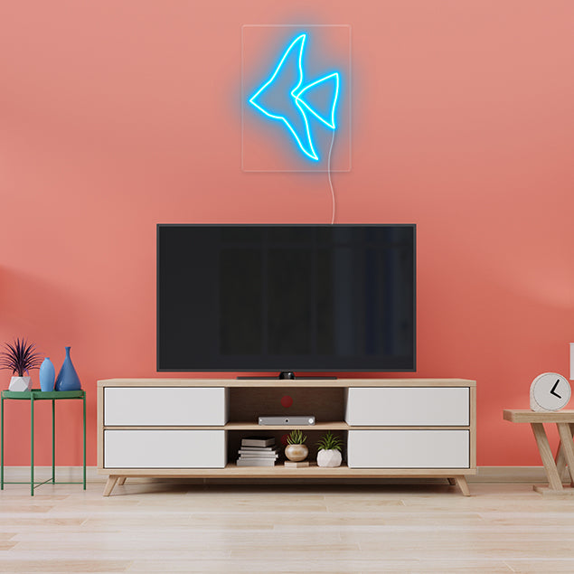 Angelfish Neon Sign: pre-designed LED neon art from Custom Neon®