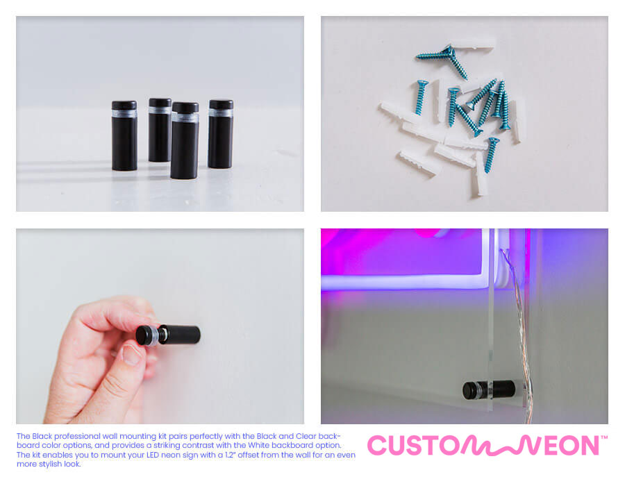 Neon Wall Mounting Kit