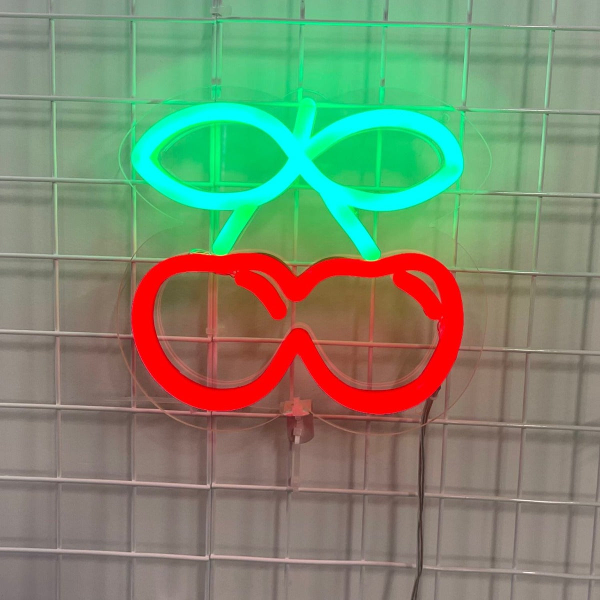 Double Cherry Wall Light: pre-designed LED neon art from Custom Neon®