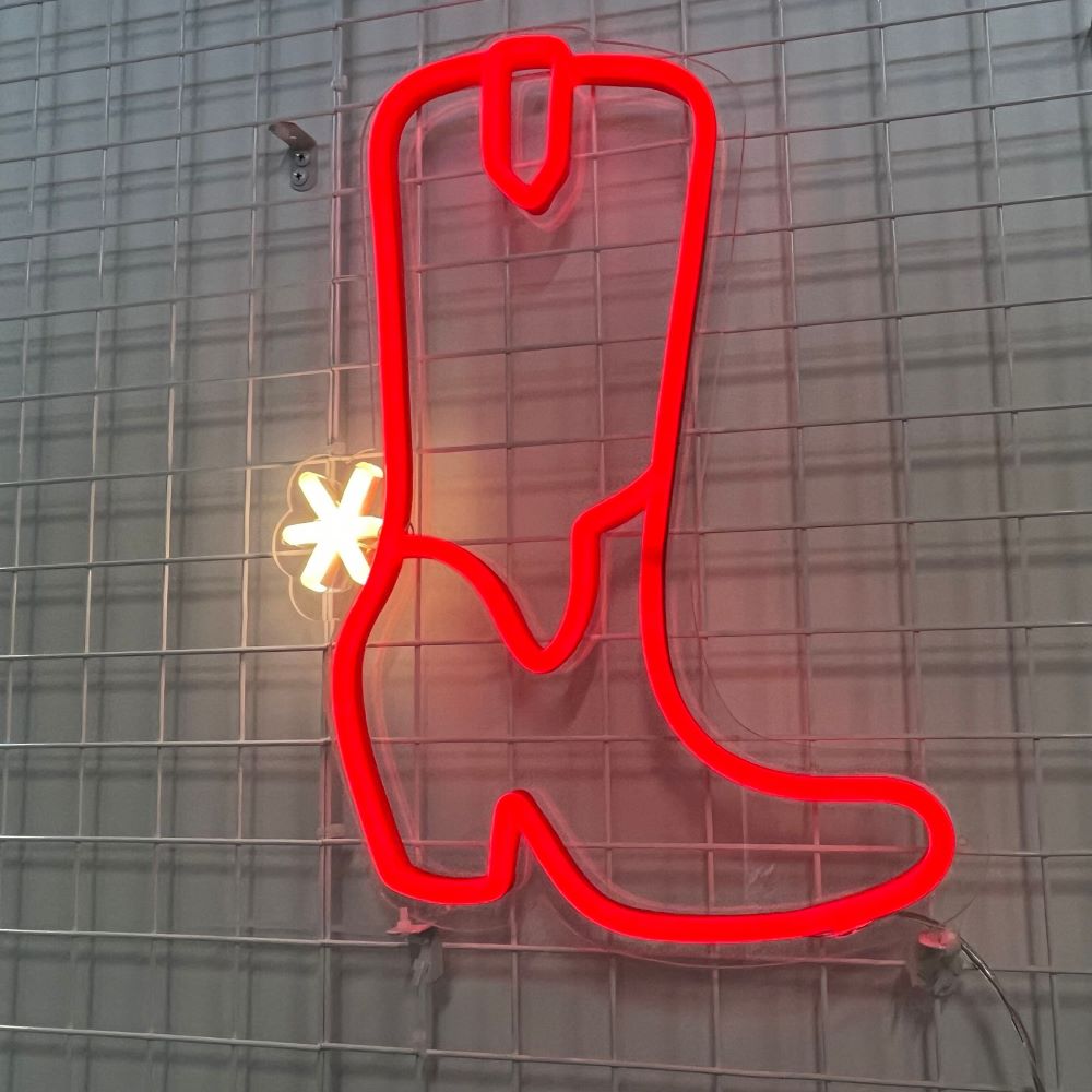 Cowboy Boot LED Neon Sign from Custom Neon®