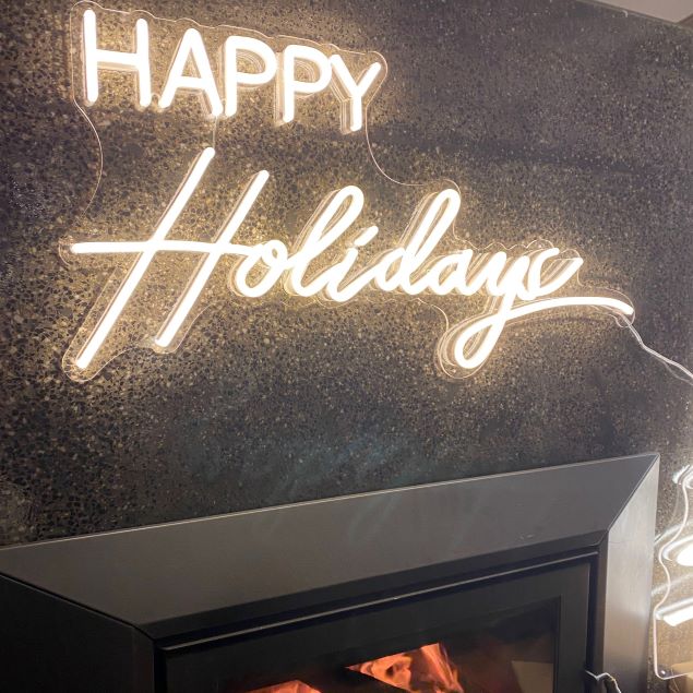 Happy Holidays Lighted Sign