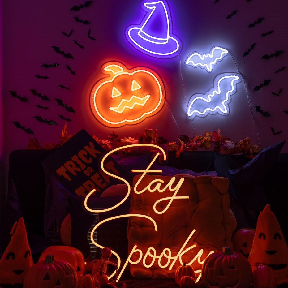 Halloween LED Neon Witch Hat