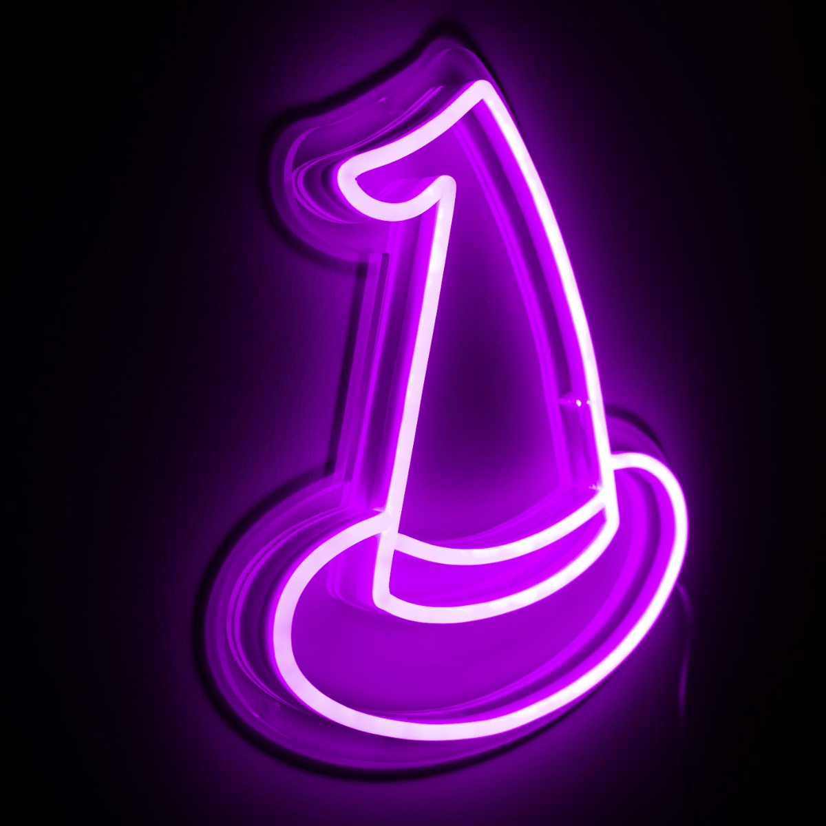 Halloween LED Neon Witch Hat