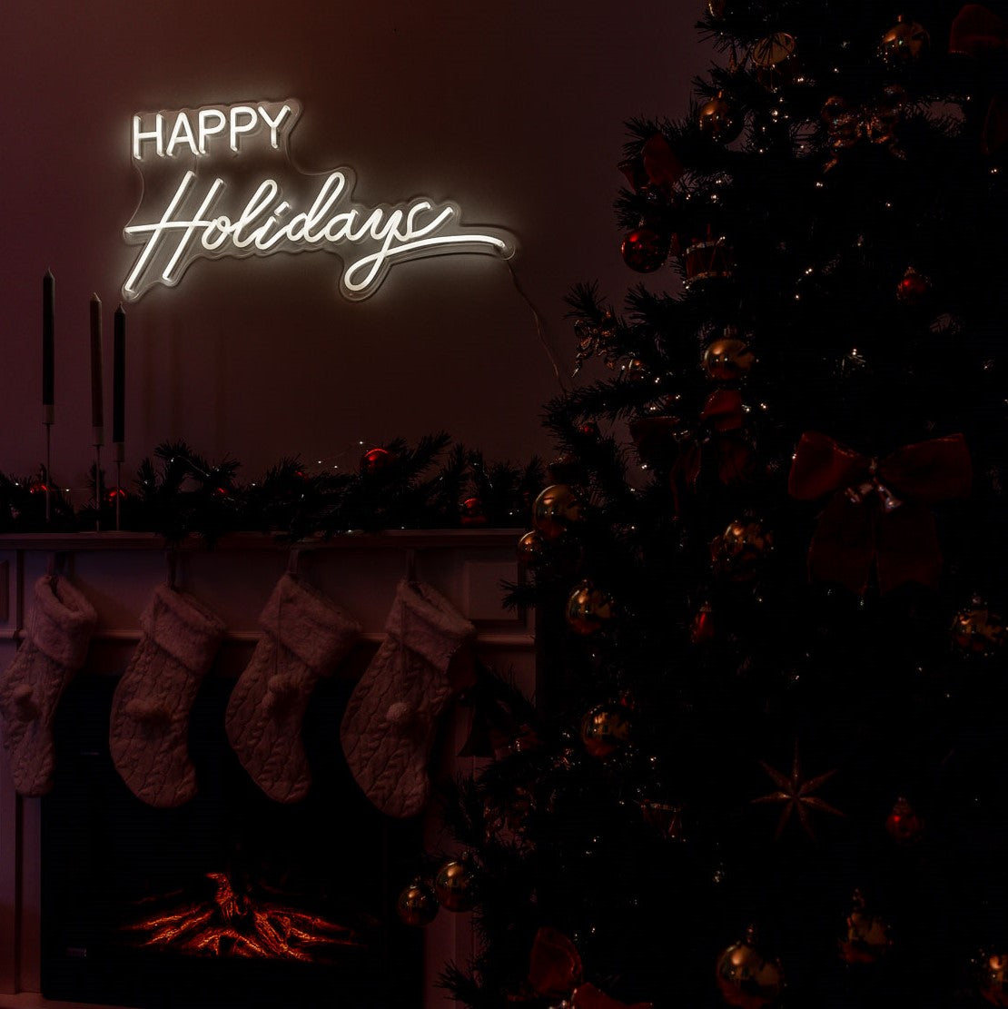 Happy Holidays Lighted Sign