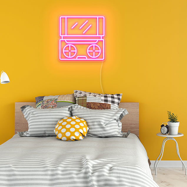 Games Console Light Sign: pre-designed light-up wall art from Custom Neon®