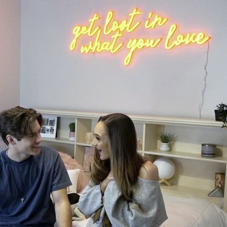 Get Lost in What You Love LED Neon Light Signs for Room Décor - photo CustomNeon.com