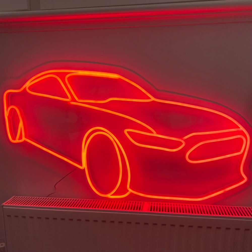Red Mustang from the CUSTOM NEON® Classic Car collection