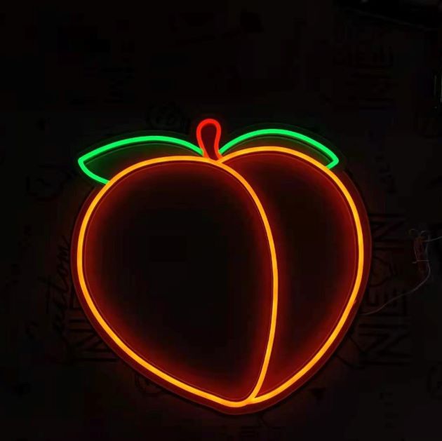 Multi-coloured Peach Emoji