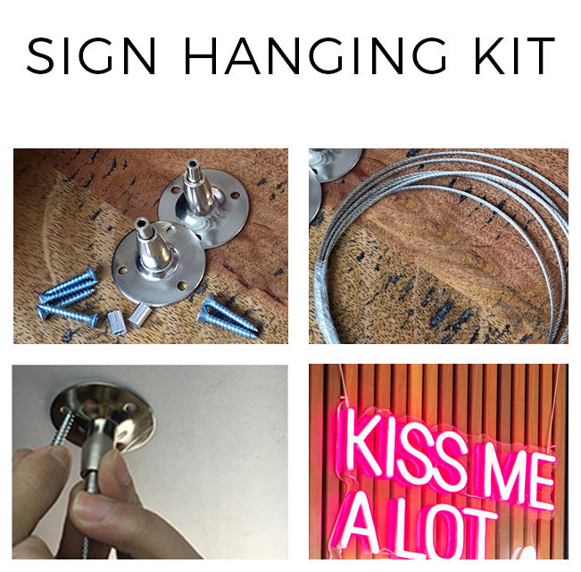 Custom Neon sign hanging kit 