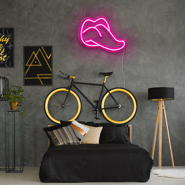 Tongue Neon Art Sign
 pre-designed light-up wall art from Custom Neon®