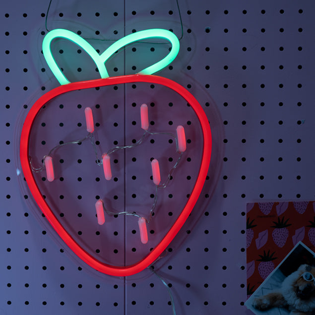 Strawberry Fields  Mini Neon Sign from Custom Neon
