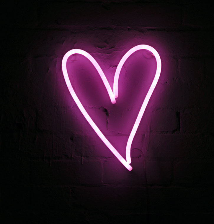  on a shelf against a white wall - photo from CustomNeon.com