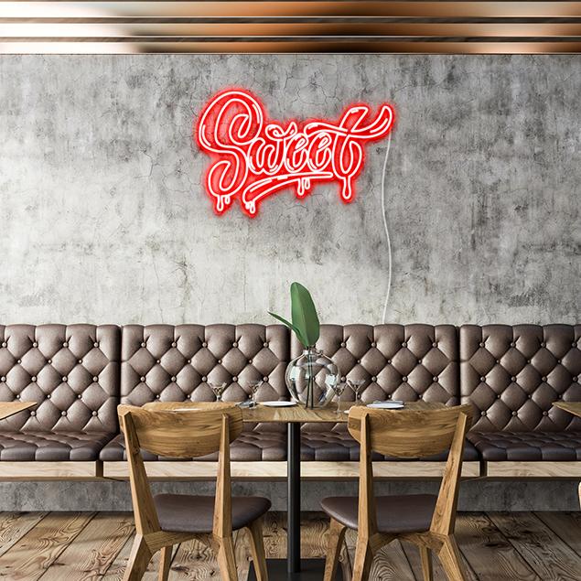 Sweet Neon Sign in Red by CUSTOM NEON®